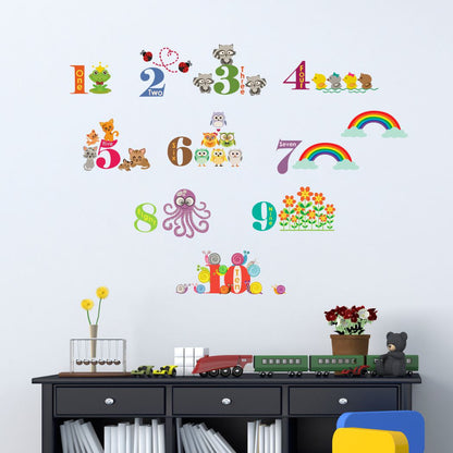 Homexa Decor | Numeric or Numbers  Wall Sticker (Size 82 x 61 cm)