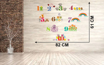 Homexa Decor | Numeric or Numbers  Wall Sticker (Size 82 x 61 cm)