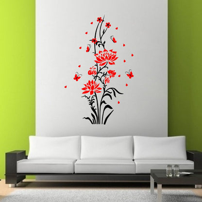 Homexa Decor | Flower and Botanical Design Wall Sticker (Size 91 x 57 cm)