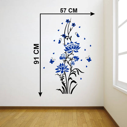 Homexa Decor | Flower and Botanical Design Wall Sticker (Size 91 x 57 cm)