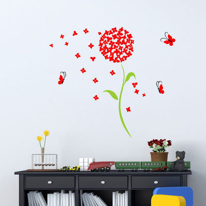 Homexa Decor | Flower and Botanical Design Wall Sticker (Size 81 x 86 cm)