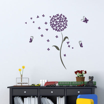 Homexa Decor | Flower and Botanical Design Wall Sticker (Size 81 x 86 cm)