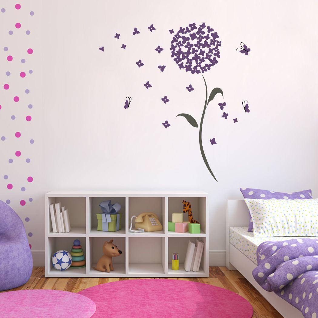 Homexa Decor | Flower and Botanical Design Wall Sticker (Size 81 x 86 cm)