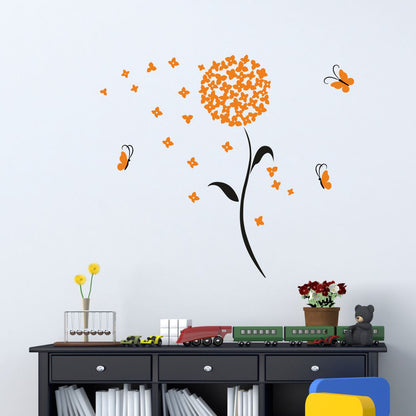 Homexa Decor | Flower and Botanical Design Wall Sticker (Size 81 x 86 cm)