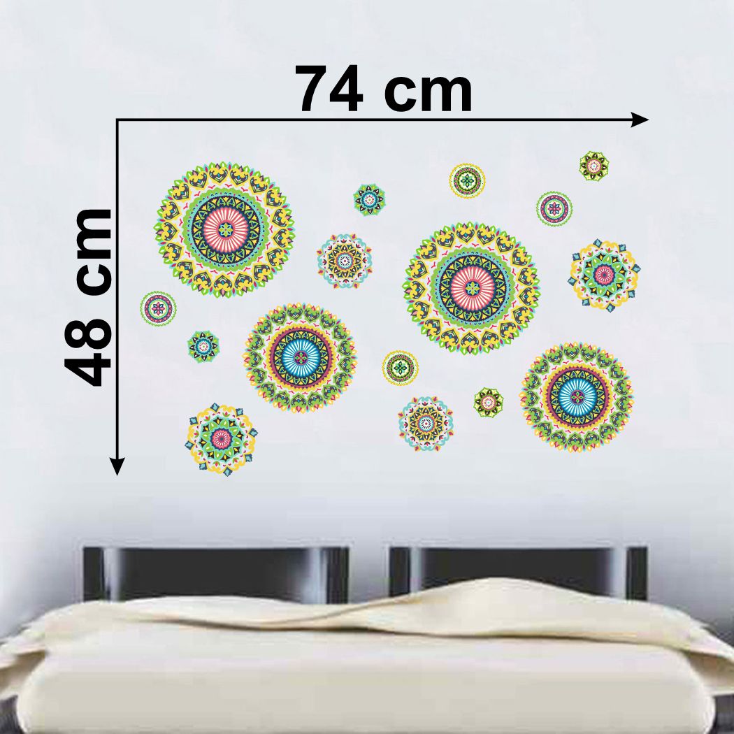 Homexa Decor | Mandala Collection Pattern Wall Sticker (Size 74 x 48 cm)