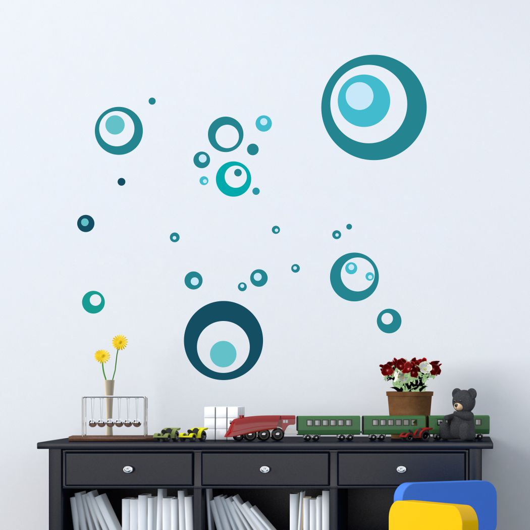 Homexa Decor | Circle Pattern Wall Sticker (Size 91 x 84 cm)