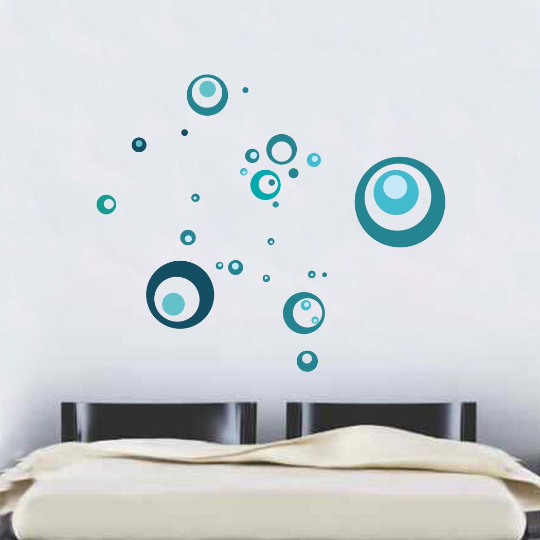 Homexa Decor | Circle Pattern Wall Sticker (Size 91 x 84 cm)