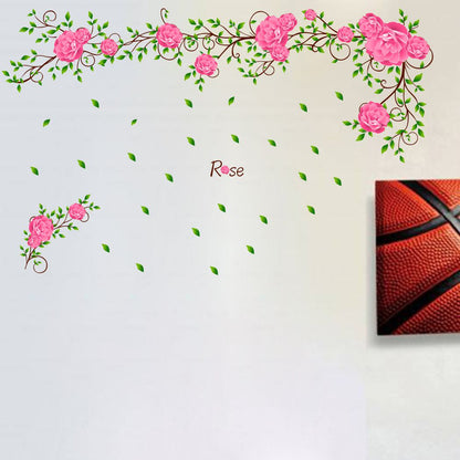 Homexa Decor | Flower and Leaf Design Wall Sticker (Size 91 x 56 cm)