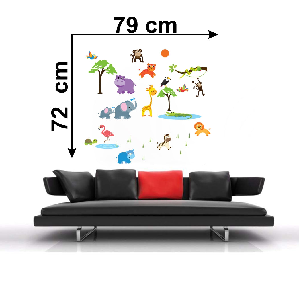 Homexa Decor | Animal Design Wall Sticker (Size 79 x 72 cm)