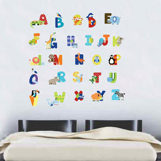 Homexa Decor | Alphabets Design Wall Sticker (Size 60 x 58 cm)