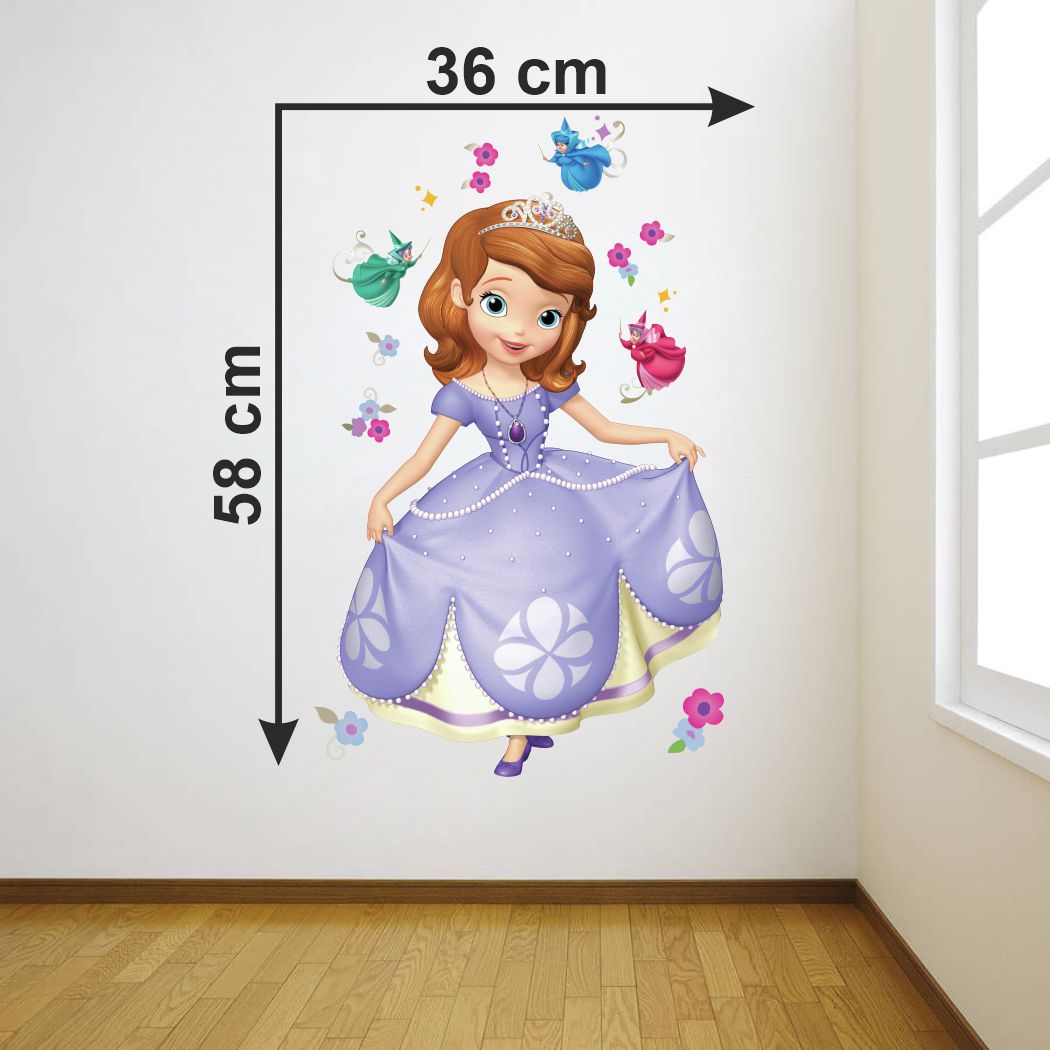 Homexa Decor | Princess Design Wall Sticker (Size 36 x 58 cm)