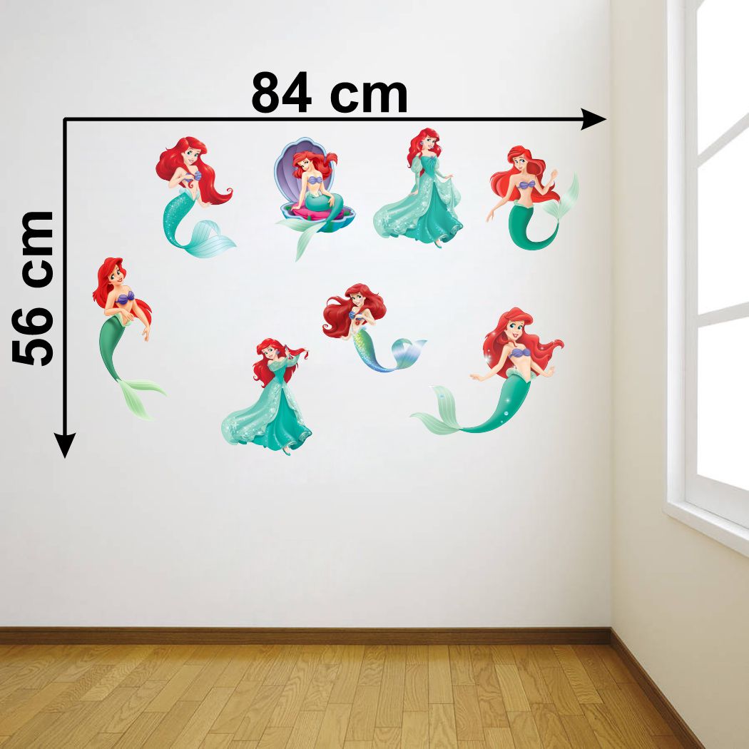 Homexa Decor | Princess Design Wall Sticker (Size 84 x 58 cm)