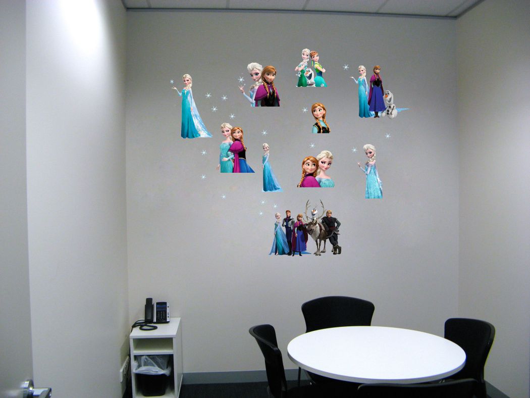 Homexa Decor | Frozen Team Cartoon Wall Sticker (Size 89 x 77 cm)