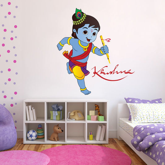 Homexa Decor | Little Shree Krishna Wall Sticker (Size 51 x 57 cm)