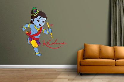 Homexa Decor | Little Shree Krishna Wall Sticker (Size 51 x 57 cm)