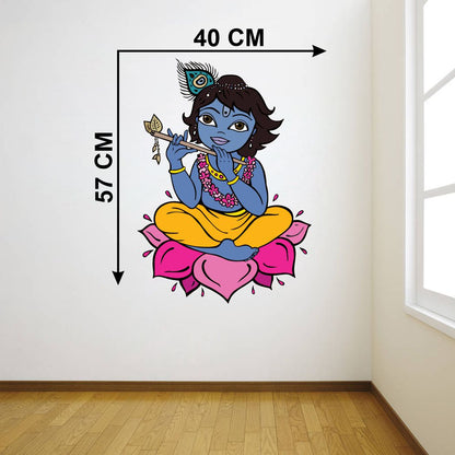 Homexa Decor | Little Shree Krishna Wall Sticker (Size 40 x 57 cm)