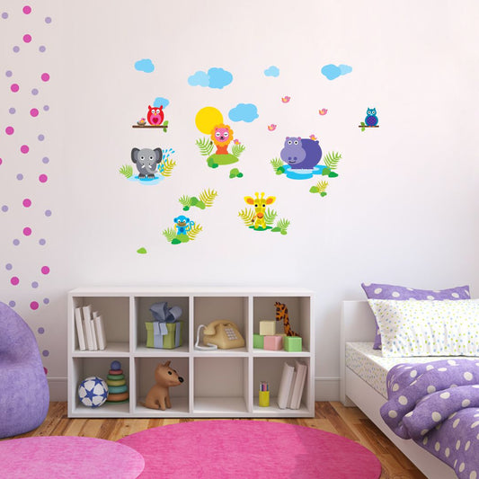 Homexa Decor | Animal Design Wall Sticker (Size 78 x 58 cm)