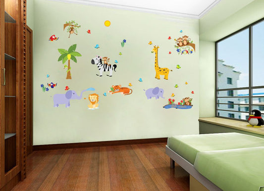 Homexa Decor | Animals Design Wall Sticker (Size 60 x 58 cm)