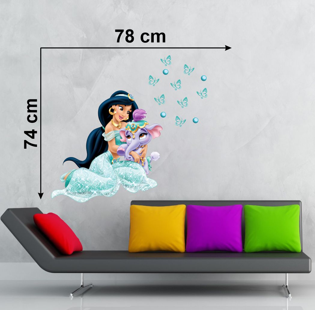 Homexa Decor | Princess Design Wall Sticker (Size 78 x 74 cm)