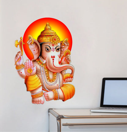 Homexa Decor | Shree Lord Ganesha Ganpati Ji Wall Sticker (Size 40 x 56 cm)