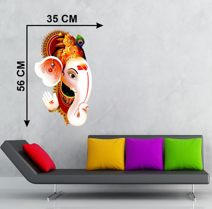 Homexa Decor | Shree Lord Ganesha Ganpati ji Wall Sticker (Size 35 x 56 cm)