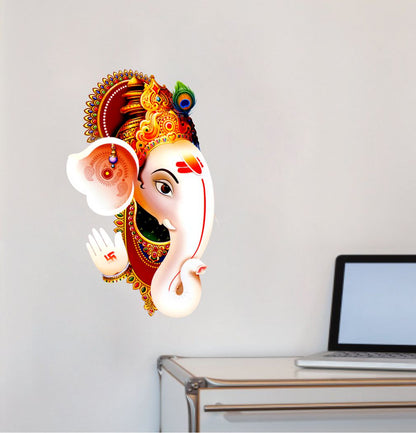 Homexa Decor | Shree Lord Ganesha Ganpati ji Wall Sticker (Size 35 x 56 cm)