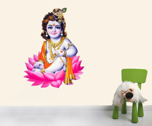 Homexa Decor | Little Shree Krishna Wall Sticker (Size 42 x 56 cm)