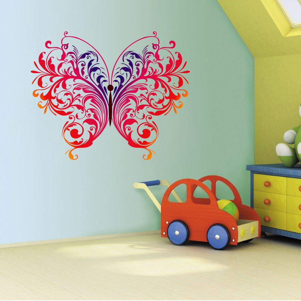 Homexa Decor | Beautiful Butterfly Wall Sticker (Size 56 x 45 cm)