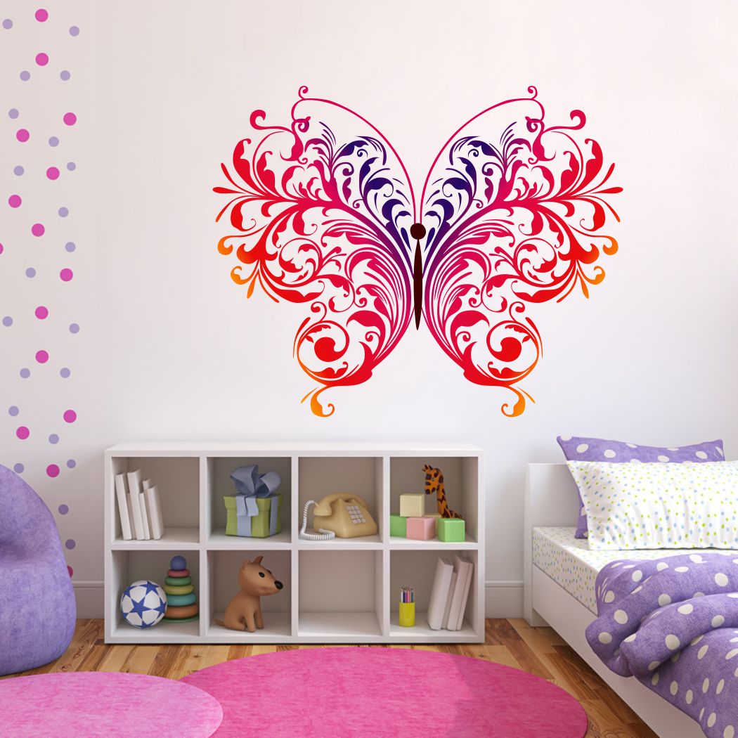 Homexa Decor | Beautiful Butterfly Wall Sticker (Size 56 x 45 cm)