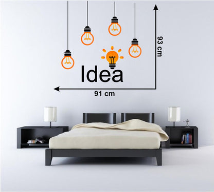 Homexa Decor | Bulbs Design Wall Sticker (Size 91 x 93 cm)