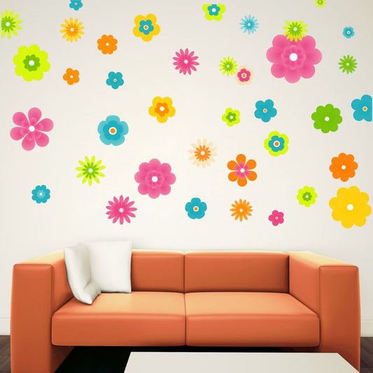 Homexa Decor | Flower Design Wall Sticker (Size 63 x 45 cm)