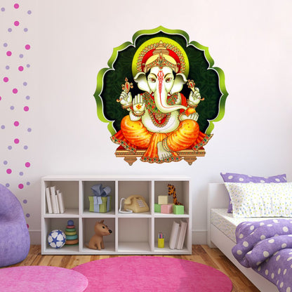 Homexa Decor | Shree Lord Ganesha Ganpati ji Wall Sticker (Size 54*55 cm)