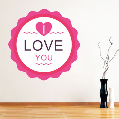 Homexa Decor | Love Heart Design Wall Sticker (Size 56 x 56 cm)