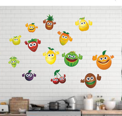 Homexa Decor | Different Fruit Design Fridge Sticker (Size 91 x 61 cm)