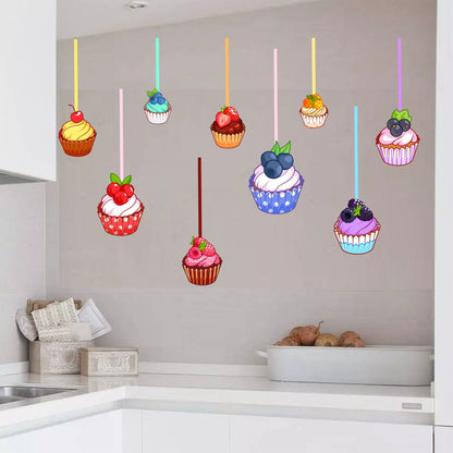 Homexa Decor | Kitchen Utensils Medium Wall Sticker (Size 79 x 54 cm)