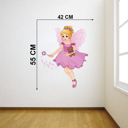 Homexa Decor | Beautiful Barbie Angel Wall Sticker (Size 42 x 55 cm)