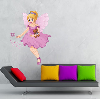 Homexa Decor | Beautiful Barbie Angel Wall Sticker (Size 42 x 55 cm)