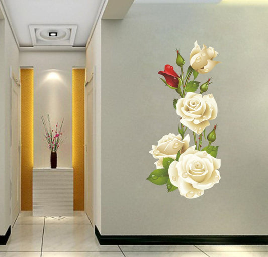 Homexa Decor | Flower Design Wall Sticker (Size 37 x 76 cm)