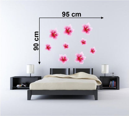 Homexa Decor | Flower Design Wall Sticker (Size 95 x 90 cm)