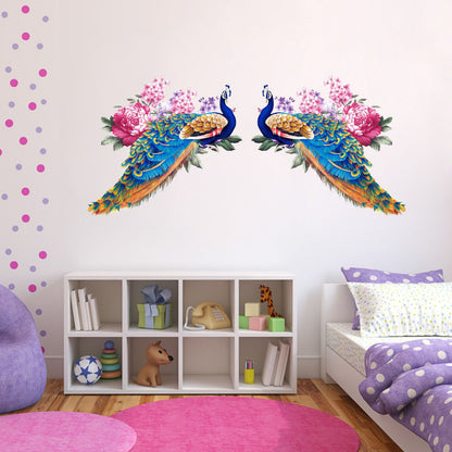 Homexa Decor | Beautiful Peacock Design Wall Sticker (Size 71 x 32 cm)