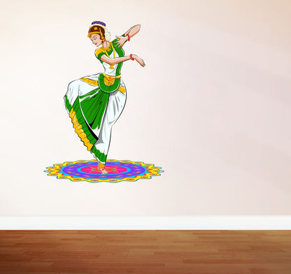 Homexa Decor | Traditional Dancing Design Wall Sticker (Size 42 x 56 cm)