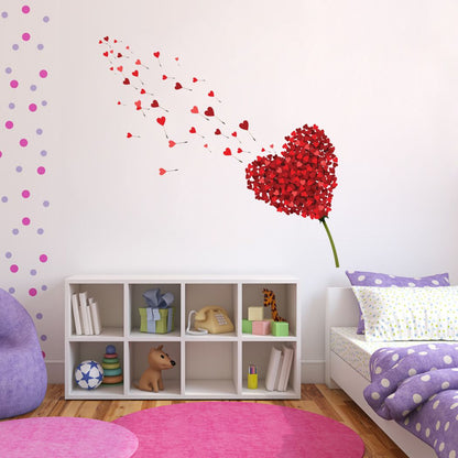 Homexa Decor | Heart Design Wall Sticker (Size 94 x 91 cm)