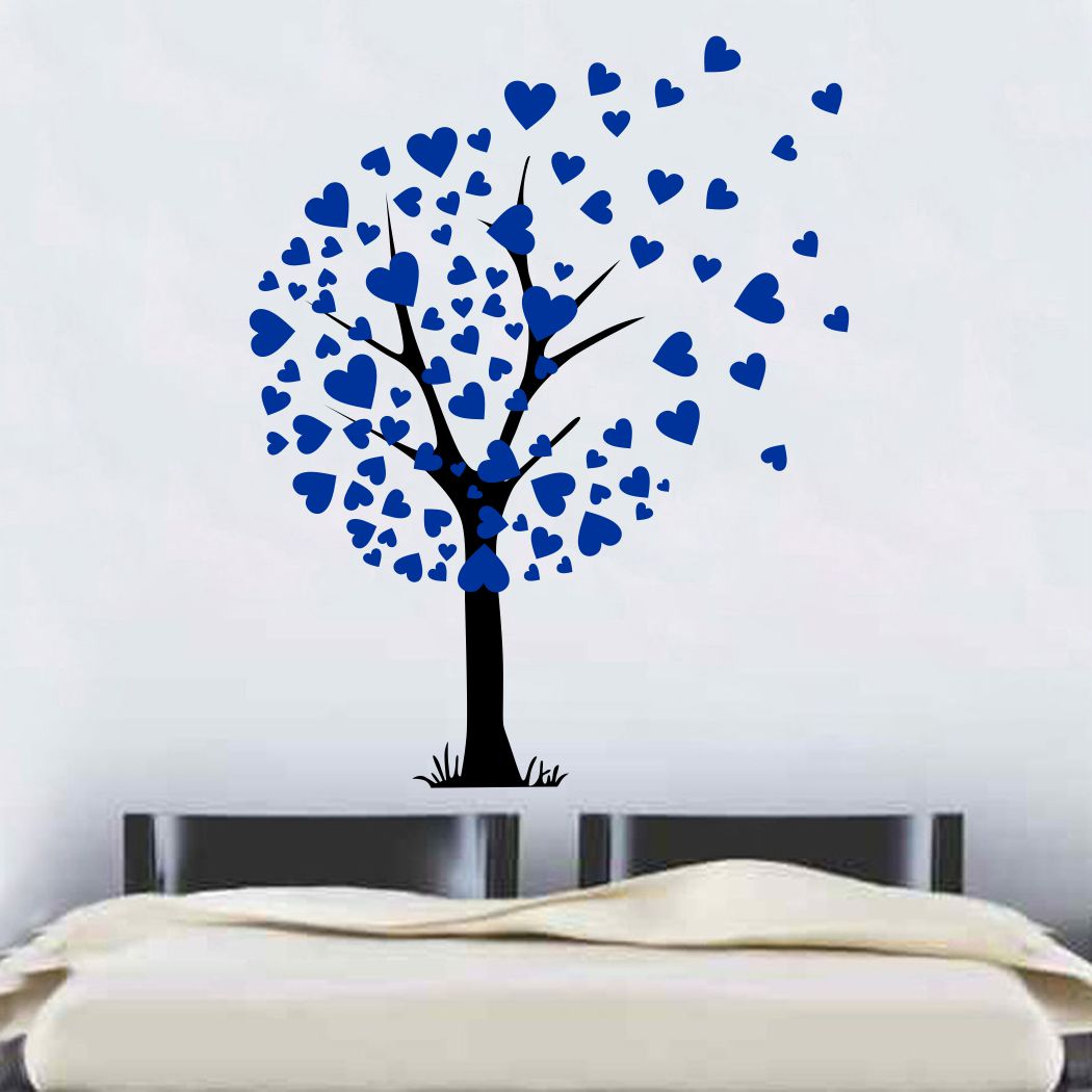 Homexa Decor | Beautiful Tree With Heart Wall Sticker (Size 58 x 73 cm)