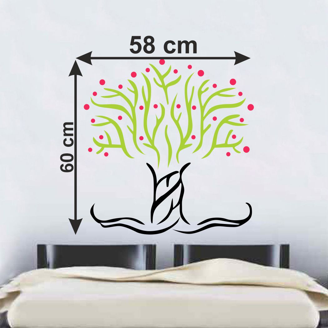 Homexa Decor | Beautiful Tree Design Wall Sticker (Size 58 x 60 cm)