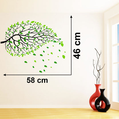 Homexa Decor | Tree and Leaf Design Wall Sticker (Size 58 x 46 cm)