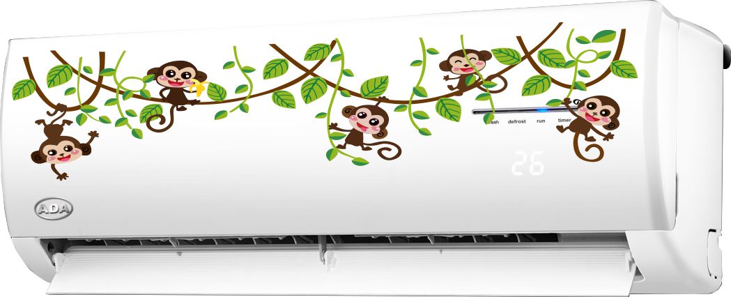 Homexa Decor | Hanging Monkeys AC Sticker (Size 90 x 20 cm)