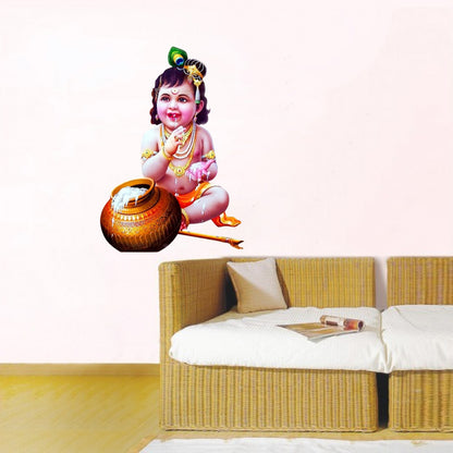 Homexa Decor | Little Shree Krishna Design Wall Sticker (Size 39 x 56 cm)