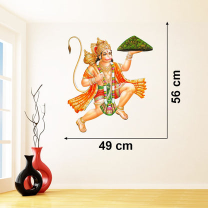 Homexa Decor | God of Hanuman Design Wall Sticker (Size 49 x 56 cm)