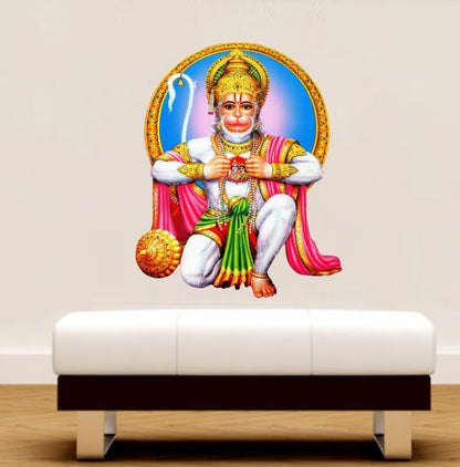 Homexa Decor | Spiritual Hanuman Ji Wall Sticker (Size 46 x 56 cm)