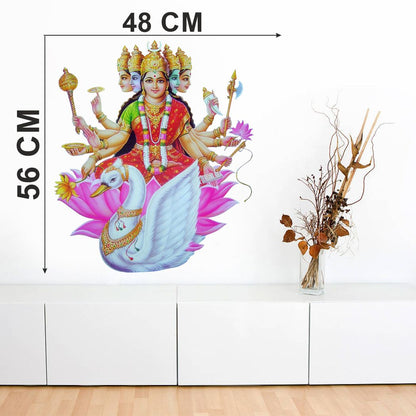 Homexa Decor | Gayatri Maa Design Wall Sticker (Size 48 x 56 cm)